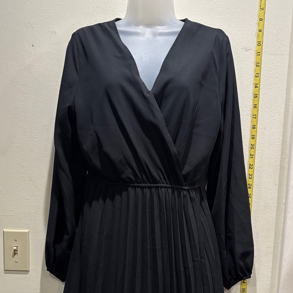BBX Lephsnt Elegant Black Long Sleeve Dress
